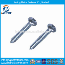 China Supplier stock stainless steel ss304 ss316 DIN7981 Cross recessed pan head tapping screw